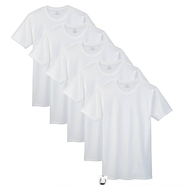 SBW TRY Try Mens Premium Basic Running Short Sleeve Undershirts 100% Cotton Multi Pack